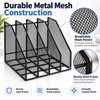 Metal Mesh Desk File Organizer for Documents and Books –