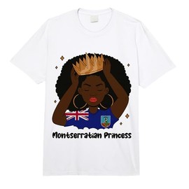 Montserratian Princess Afro Hair Melanin Montserrat Roots Comfort Colors Adult Heavyweight T-Shirt