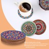 8 Pcs 5D DIY Diamond Arts and Crafts Painting Coasters,