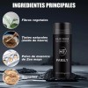 Polvo De Fibra Capilar Negro Cubre Raíz De Cabello Calvicie