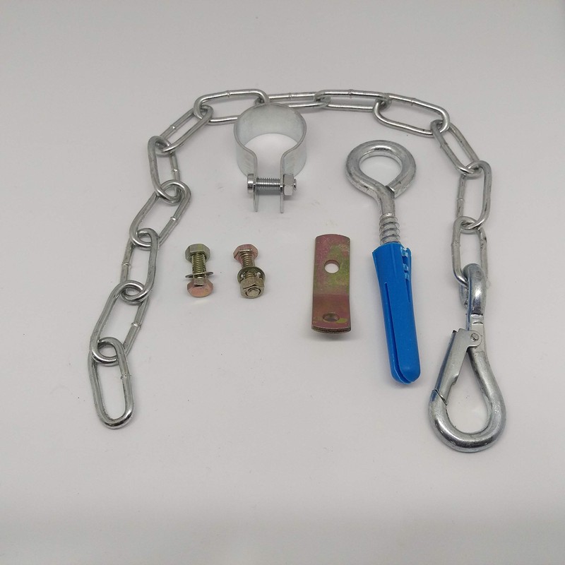 GAS COOKER STABILITY SAFETY CHAIN KIT WITH FITTINGS AND BRACKET