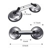 SOLUDE 2 Pack Glass Suction Cup,Aluminium Heavy Duty Vacuum Lifter