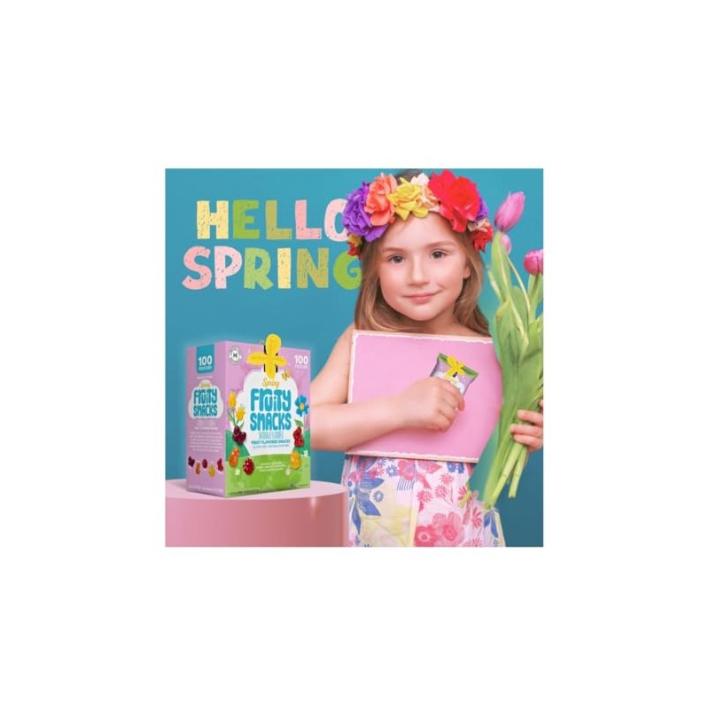 Spring Fruit Snack Easter Basket Stuffers Egg Hunt Gummy Treats