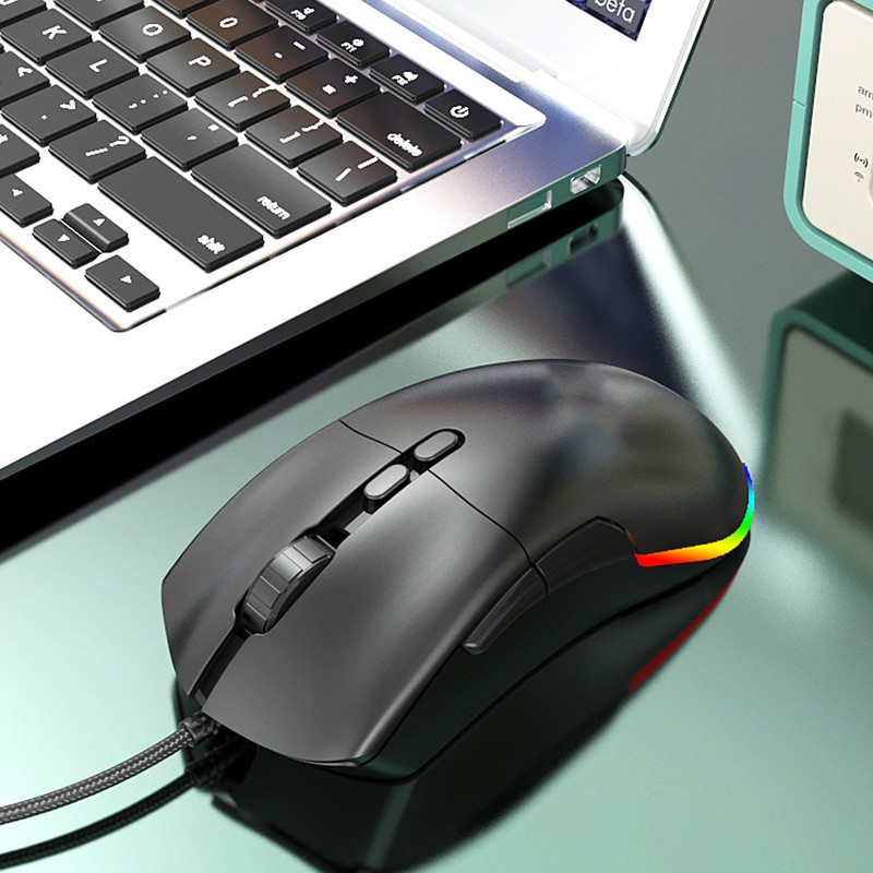 Wireless Mouse Dual Mode Programmable Keys RGB Backlit Adjustable DPI