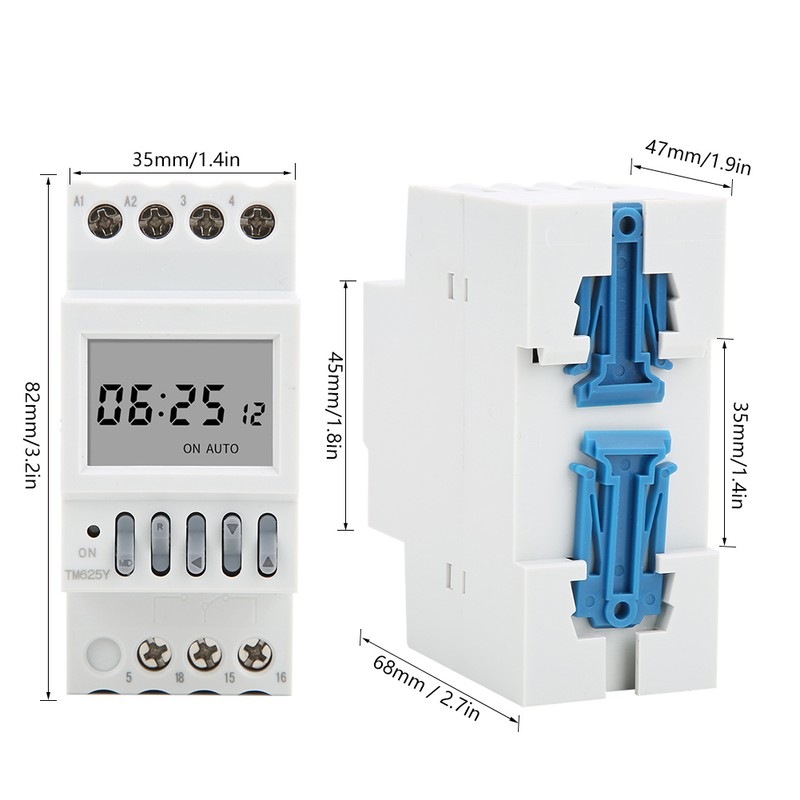 TM625Y Annual Cycle Timer Relay Power Switch Timer Din Rail