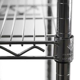 8" d x 18" w x 54" h Chrome Wire Shelving with 4 Shelves