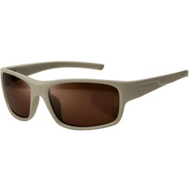 KANASTAL Sunglasses Men's Polarised Sports Glasses UV400 Protection Sports Sunglasses Cycling Glasses Cycling Glasses for Fishing Running Climbing Golf Hiking, matte khaki frame/brown lens, Unit size