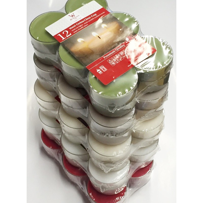 Wiedemann PC Cup Of Maxi Tea Lights, 12 Pieces. 2.1