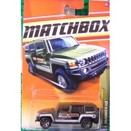 Matchbox 2011 Outdoor Sportsman 83 of 100 Hummer H3 (Green/Silver) by Matchbox