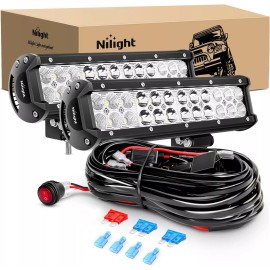 ‎Nilight Nilight LED Light Bar 12 Inch 72W Spot Flood Combo Off Road Lights Fog Light