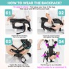 Lukovee Dog Backpack Carrier, Legs Out Easy-fit Dog Front Carrier