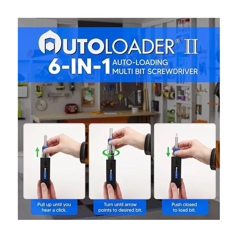 AUTOLOADER Screwdriver Multi Tool Multi-Bit Auto Loading Barrel