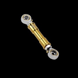 POWERJAMES Aluminum Gold Shift Linkage for Harley Dyna Fat Bob Super Wide Glide FLD 1984-23