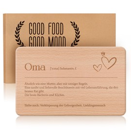 Gifts for Grandma, Breakfast Board Grandma, Bread Board with Engraving as a Gift for Best Grandma