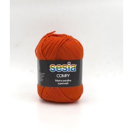 Sesia Comfy Yarn Merino Extrafine Superwash and Cashmere Wool Terracotta Colour 3785