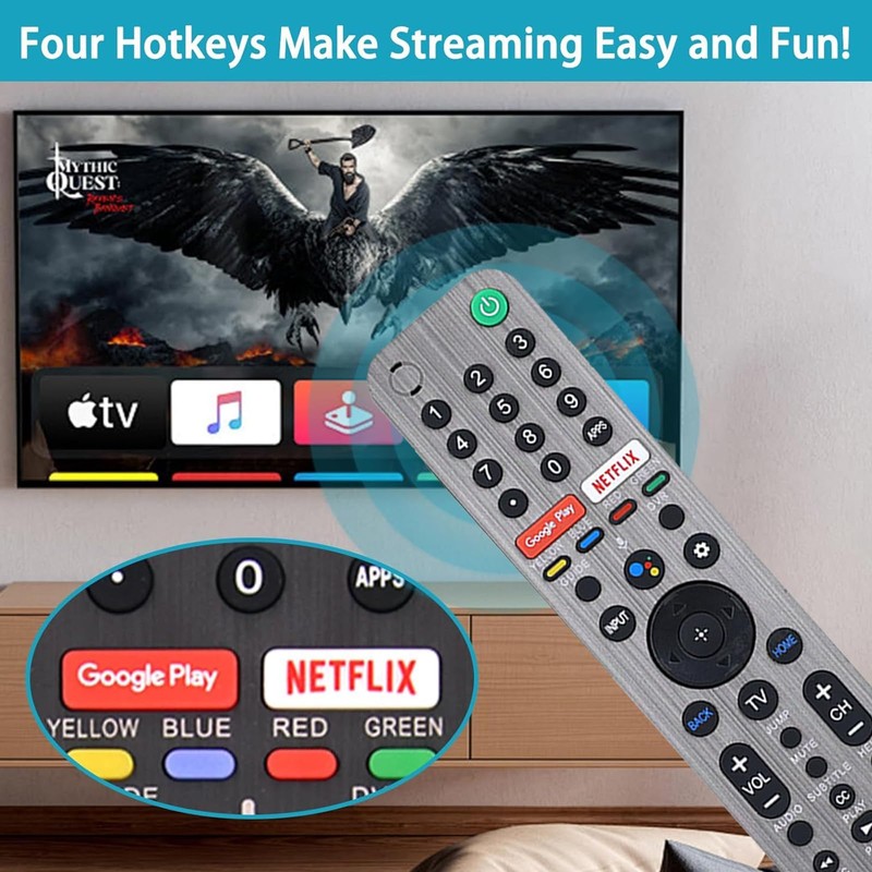 Newest RMF-TX600U Voice Remote Replacement for Sony TV Remote, Compatible
