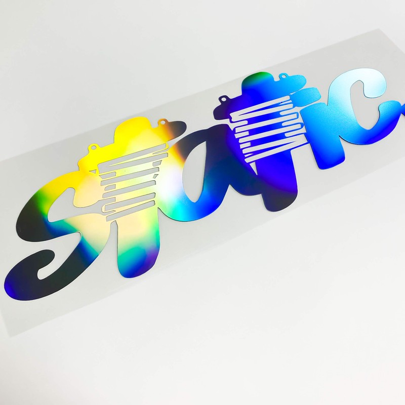 Static Car Sticker Oilslick Hologram Sticker Tuning Sticker Rainbow Colour