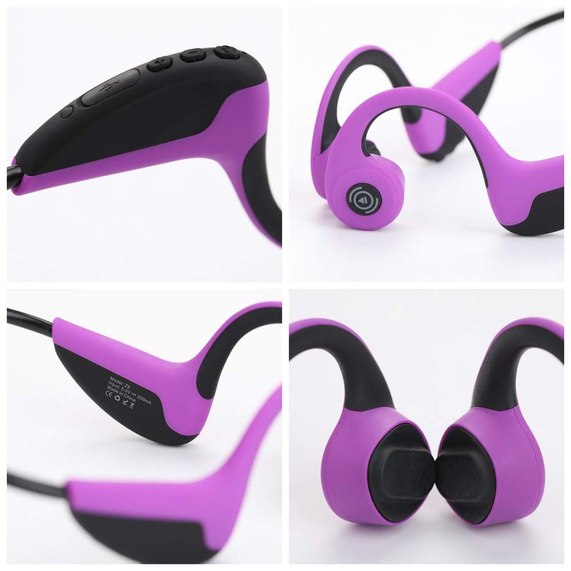 Bone Conduction Headphones Bluetooth 5.0 Open Ear Wireless Titanium HiFi