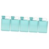 SUPVOX 5pcs Elegant Flat Water Bottle Lightweight Kettle Reusable Leakproof