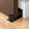 Barn Door Floor Guide for Sliding Doors – Black Anti-Sway