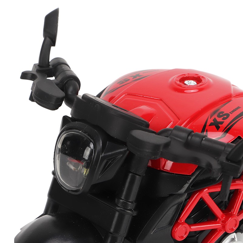 Alloy Motorcycle Model High Simulation Cool Sound Light Pull Back