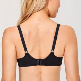 Gratlin Women's Support Nursing Bras Padded Breastfeeding Underwired Plus Size Meternity Bras Dark 42F