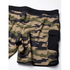 Quiksilver Men's Highline HI Variable SCALLOP19 Boardshort Swim Trunk Board Shorts, Kalamata, 40