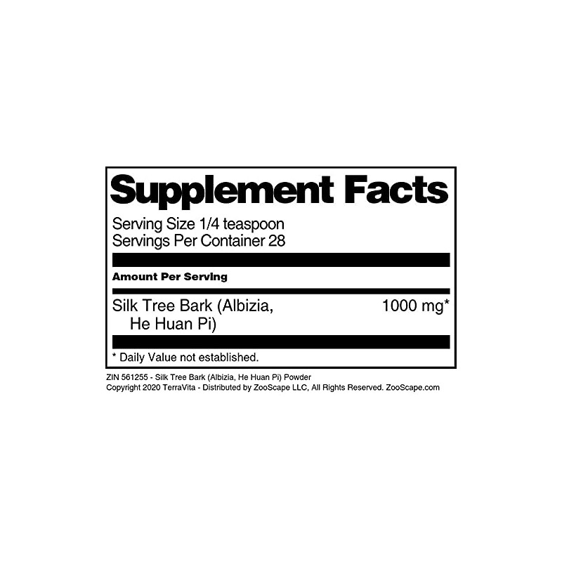 Silk Tree Bark (Albizia, He Huan Pi) Powder (1 oz,