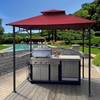 SCOCANOPY Upgraded Ripstop Fabric Replacement Canopy Grill BBQ Gazebo Roof