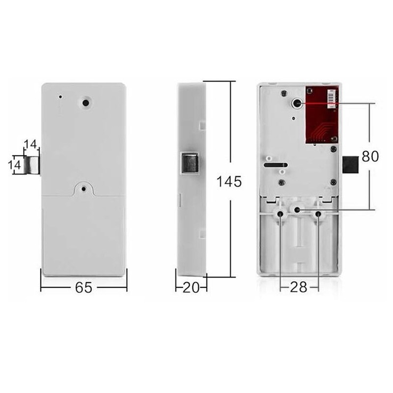 Keyless Touch Keypad Password RFID Card Key Metal Digital Electronic