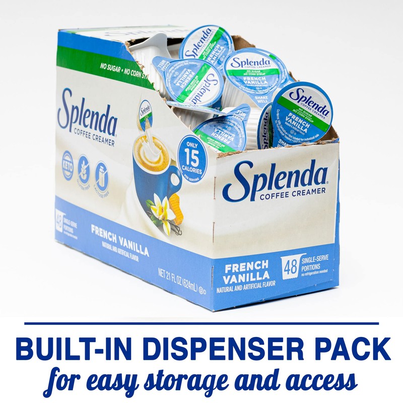 SPLENDA Single Serve Coffee Creamer Cups, Sugar Free French Vanilla,