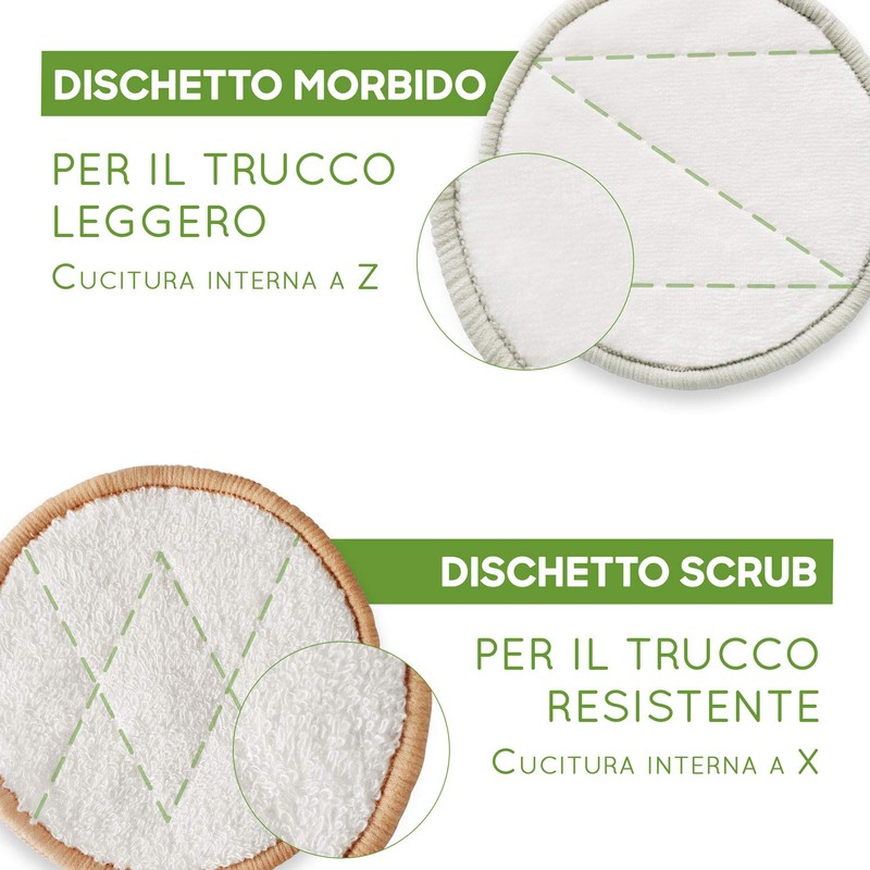 Dischetti struccanti lavabili in bambù | 16 dischetti struccanti riutilizzabili