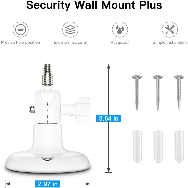 Eufy Camera Wall Holder - Durable ABS with Easy Installation