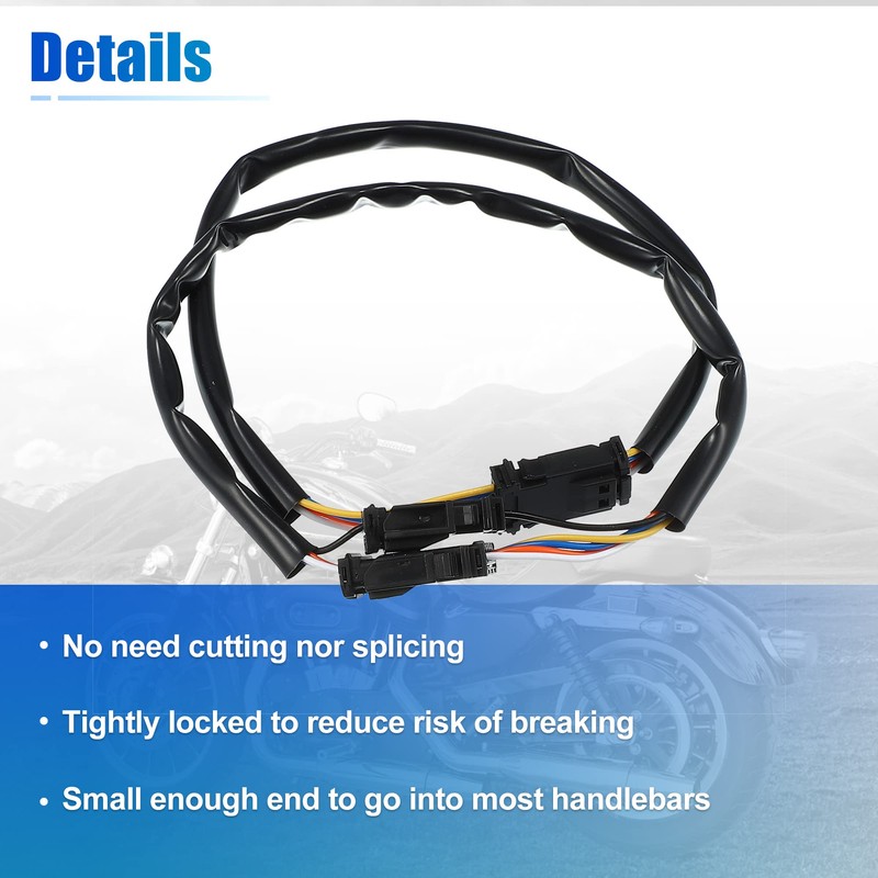 X AUTOHAUX 12 Inch Handlebar CAN Wiring Harness Bus Circuits