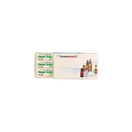 homeomart.com Hepar Sulph Homeopathy Pellets (Pills) in 30C Potency Pack of 3
