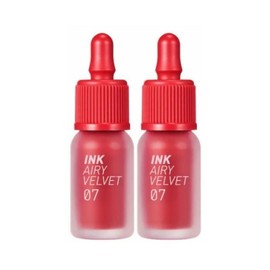 Peripera Ink The Airy Velvet Dahong 007 Heart Bombing X2 / 페리페라 잉크 더 에어리 벨벳 다홍 007 심장폭격 X2
