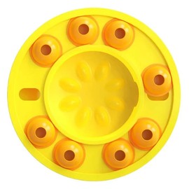Piggy Poo and Crew Slow Feeder Puzzle Game - No Removable Pieces (Yellow)