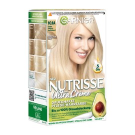 Garnier Nutrisse Color Sensation Nourishing Intensive Hair Colour with Beneficial Fruit Oils, with 8-Week Hold, 10.1A Extra Cool Blonde