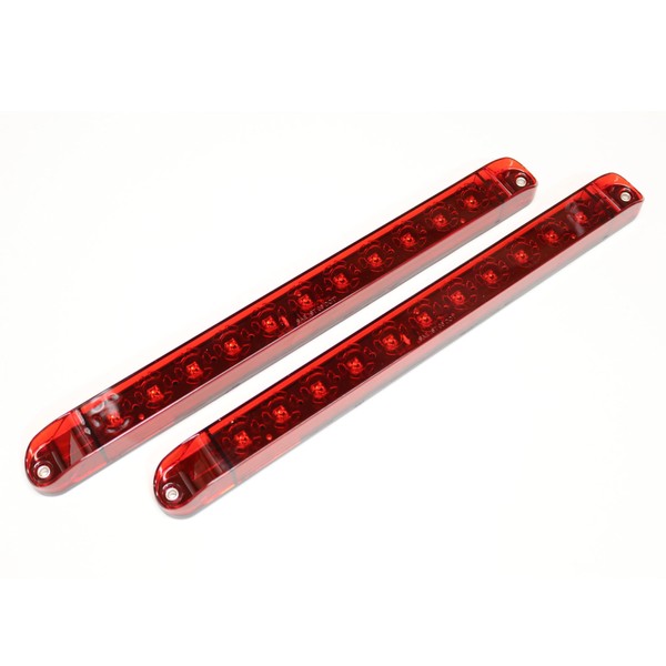 usamjtable 17" 11 LED Trailer Light Bar Sealed Stop Turn