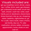 Visual Timetable for Adults Visual Schedule communication cards dementia board