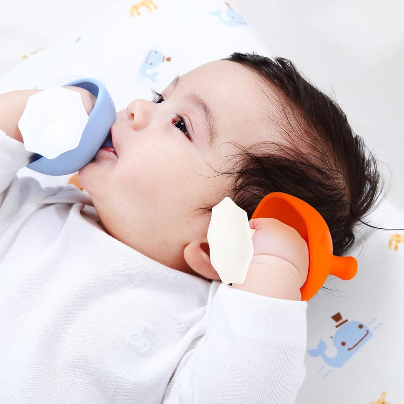 Baby Teething Toys for 3-12 Months+,Silicone Mombella Baby Teether,Soft &