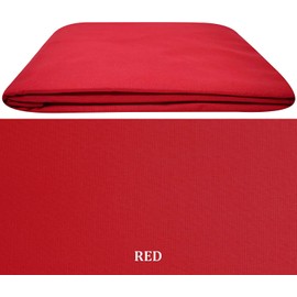 NIYS Luxury Bedding King Size Red Percale Extra Deep Fitted Sheet - Super Deep Pocket Soft Percale Polycotton Bedding Fitted Sheet (152x200x25cm,Fits 15" Frill - King)