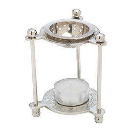 MaMeMi Incense Warmer Column Height 10 cm Nickel-Plated