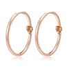 EVEVIC Trendy Austrian Crystals Heart Hoop Earrings for Women 14K