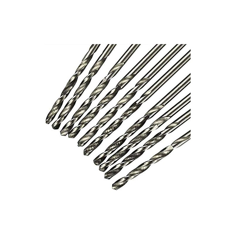 10 Pcs Metric Drill Bits Micro Wear Resistance Straight Shank
