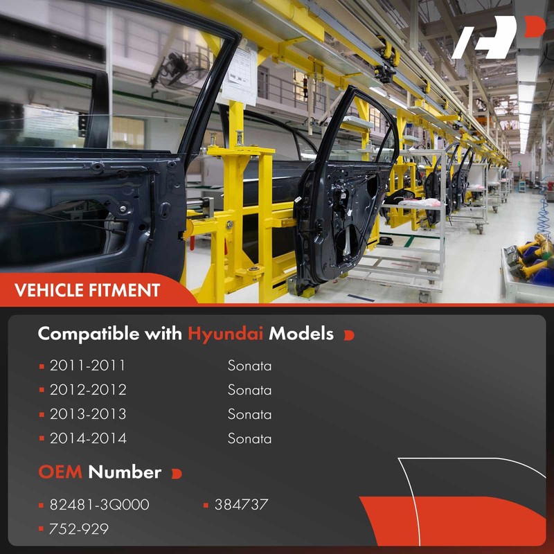 A-Premium Front Passenger Power Window Regulator Without Motor Compatible with