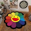 DIKFENS 40Inch Takashi Murakami Rug - Flower Design, Soft and