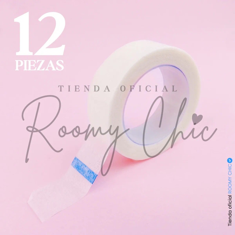 Cinta Micropore Extensiones Pestañas 1x1 Pelusa