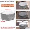 UCEDER Round Hot Tub Cover 170G Polyethylene Spa Cover Waterproof