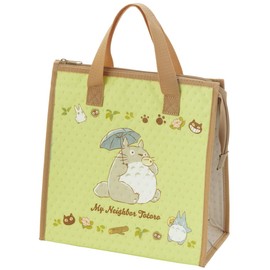 Skater FBC1-A Non-Woven Insulated Lunch Bag, 10.4 x 10.6 inches (26.5 x 27 cm), Ghibli Totoro Cat Bus